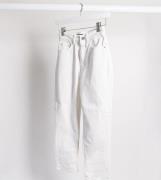 Vero Moda Petite - Hvide mom-jeans