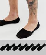 Only & Sons - Pakke med 7 usynlige sokker-Sort