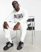Diesel - Gir-division - Pullover-hættetrøje med logo i hvid