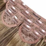 LullaBellz Super Thick 22  5 Piece Straight Clip In Extensions (Various Shades) - Mellow Brown