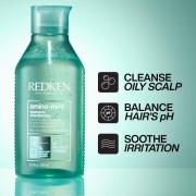 Redken Amino Mint Scalp Cleansing for Greasy Hair Shampoo and All Soft Hydrating Care Conditioner Bundle