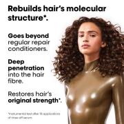 L'Oréal Professionnel Serie Expert Absolut Repair Molecular Shampoo, Rinse-off Serum and Mask Routine for Damaged Hair