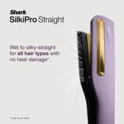 Shark SilkiPro Straight Hair Straightener + Dryer in One Tool - Plum Satin