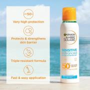 Garnier Ambre Solaire SPF 50+ Sensitive Advanced Dry Mist Sun Spray 150ml
