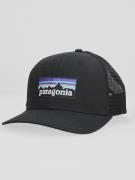 Patagonia P-6 Logo Trucker Hat sort