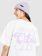 Miss Tee Good Vibings Wording T-shirt hvid