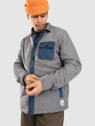 Passenger Firelight Sherpa Lined Overshirt Jakke grå