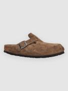 Birkenstock Boston Soft Footbed Suede Leather Sandaler brun