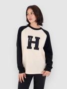 Hurley Out Run Raglan Langærmet t-shirt hvid