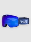 Sinner Snowflake Matte Navy Blue (+ Bonus Lens) Briller blå