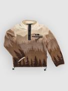 Blue Tomato Patterned Kids Fleecepullover brun