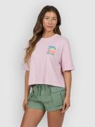 Salty Crew Travel Far Skimmer T-shirt pink