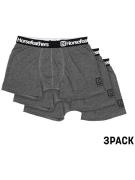 Horsefeathers Dynasty 3Pk Boksershorts grå