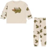 Konges Sløjd GOTS Gio Mønstret Pyjamas Med Krokodiller Cremefarvet |  | 18 months