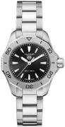 TAG Heuer Dameur WBP1410.BA0622 Aquaracer Lady Sort/Stål Ø30 mm