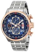Invicta Herreur 17203 Aviator Blå/Stål Ø48 mm