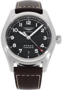 Longines L3.410.4.53.0 Spirit Sort/Læder Ø37 mm