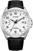 Citizen Herreur CB0250-17A Radio Controlled Hvid/Læder Ø43 mm