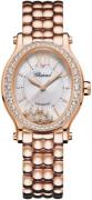 Chopard Dameur 275362-5005 Happy Sport Sølvfarvet/18 karat rosa guld