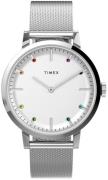 Timex Dameur TW2V36900 Midtown Hvid/Stål Ø36 mm