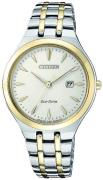 Citizen Dameur EW2494-89B Elegance Antikhvid/Gul guldtonet stål