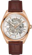 Bulova Herreur 97A175 Classic Sølvfarvet/Læder Ø41 mm
