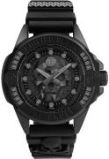 Philipp Plein PWNAA0322 The Skull Sort/Gummi Ø41 mm