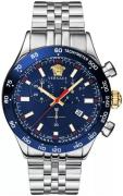 Versace Herreur VE2U01024 Hellenyium Blå/Stål Ø44 mm