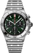 Breitling Herreur AB0134101L2A1 Chronomat B01 42 Grøn/Stål Ø42 mm
