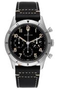 Breitling Herreur AB0920131B1X1 Aviator 8 Sort/Læder Ø41 mm