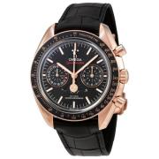 Omega Herreur 304.63.44.52.01.001 Speedmaster Moonwatch Sort/Læder