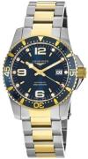Longines Herreur L3.742.3.96.7 Hydroconquest Blå/Gul guldtonet stål