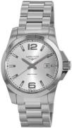 Longines Herreur L3.760.4.76.6 Conquest Sølvfarvet/Stål Ø43 mm