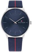 Tommy Hilfiger Herreur 1791844 Hendrix Blå/Læder Ø43 mm
