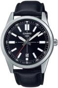 Casio Herreur MTP-VD02L-1EUDF Classic Sort/Læder Ø41 mm