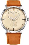 Stührling Original Herreur 3969.1 Cabaletta Beige/Læder Ø42 mm