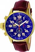 Invicta Herreur 3329 Force Lefty Blå/Læder Ø46 mm