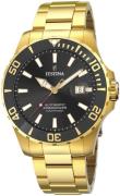 Festina Herreur F20533-2 Diver Sort/Gul guldtonet stål Ø44 mm
