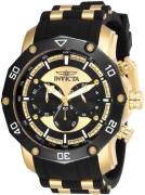 Invicta Herreur 28754 Pro Diver Flerfarvet/Gul guldtonet stål Ø50 mm