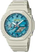 Casio Herreur GA-2100AS-5AER G-Shock Blå/Gummi Ø45 mm