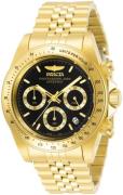 Invicta Herreur 31001 Speedway Sort/Gul guldtonet stål Ø39.5 mm