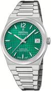 Festina Dameur F20029-5 Swiss Made Grøn/Stål Ø35 mm