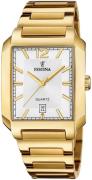 Festina Herreur F20678-2 Classic Sølvfarvet/Gul guldtonet stål