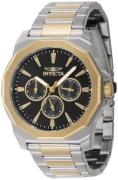 Invicta Herreur 46845 Speedway Sort/Gul guldtonet stål Ø42 mm