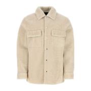 Shearling Overshirt Alabaster