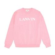 Pink Bomuld Crewneck Sweatshirt