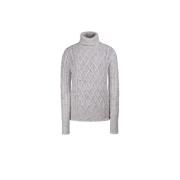 Turtleneck Sweater i Virgin Uld og Cashmere