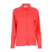 Coral Satin Shirt