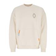 Creme Bomuld Oversize Sweatshirt