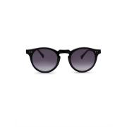 Malibu Sunglasses - Grey Gradient on Black